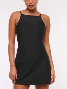 Abercrombie And Fitch Black Athletic Dress With Built In Shorts Sz. MP